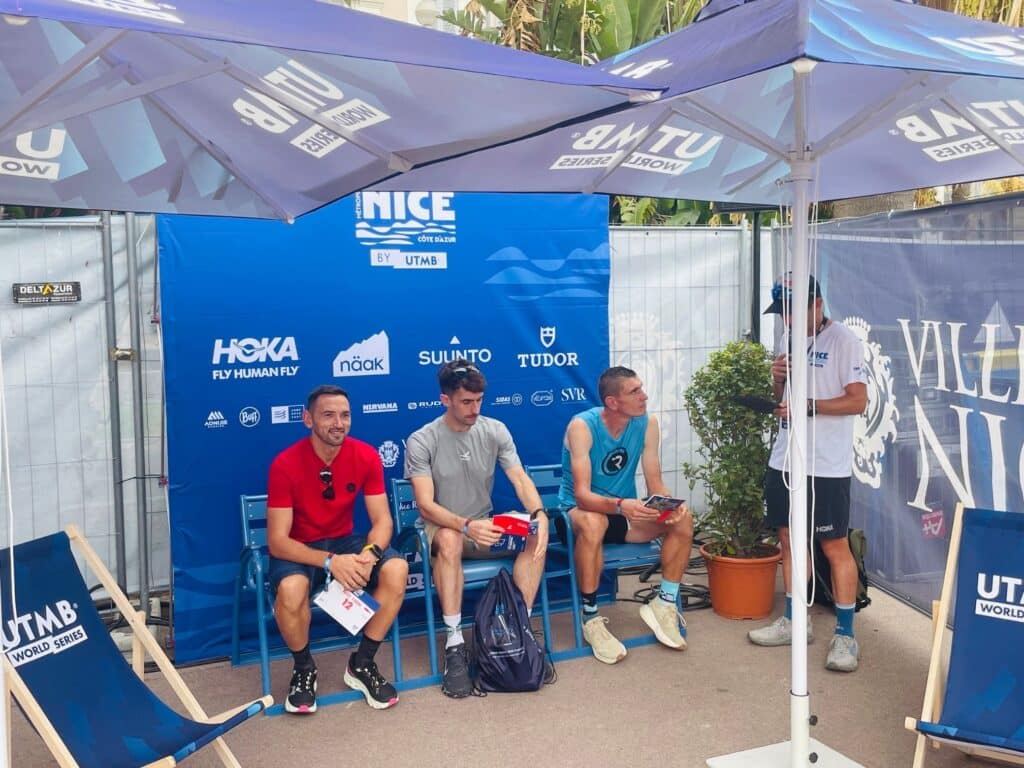 Three of the main favorites of the UTMB Nice Côte d'Azur 100 miles