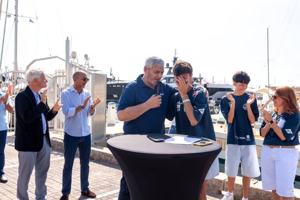 Nathan Meziano during his speech interrupted by the mayor of Eze