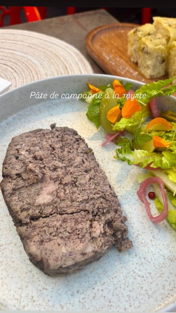 A country pâté with myrtle.