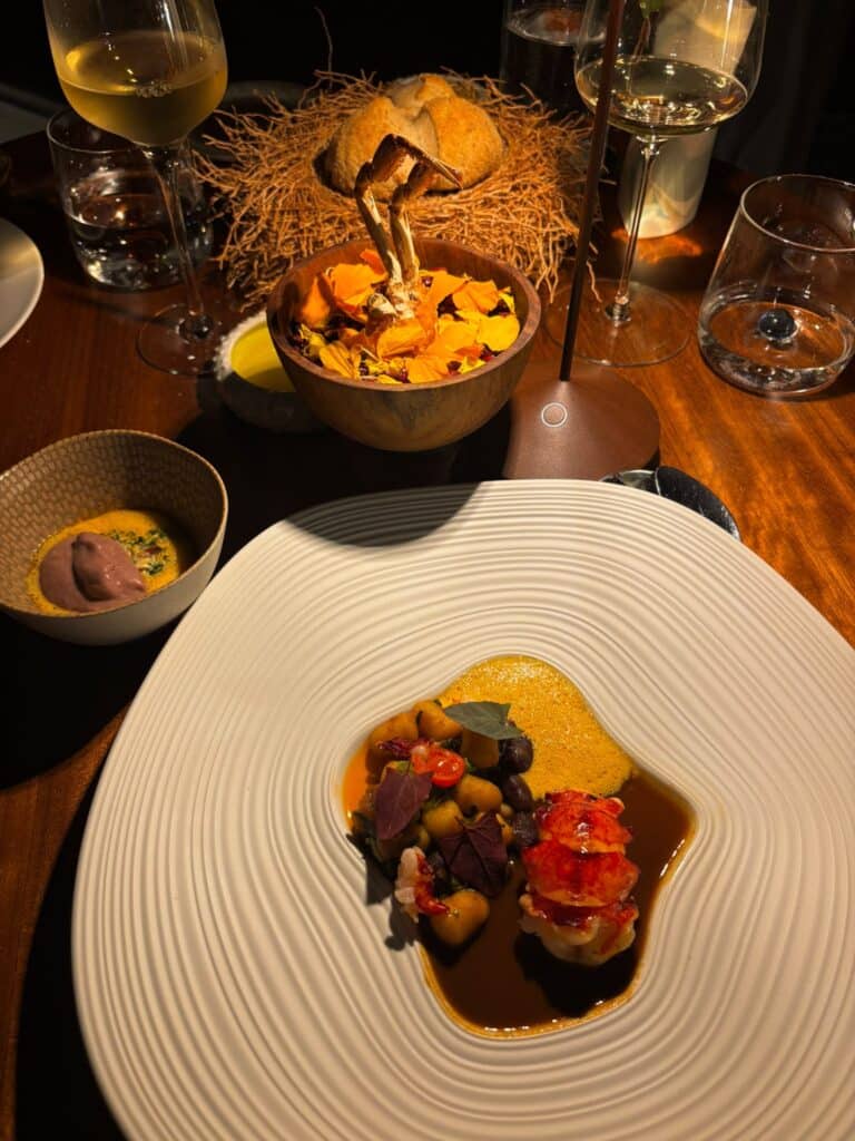 A dish from the restaurant in two parts.