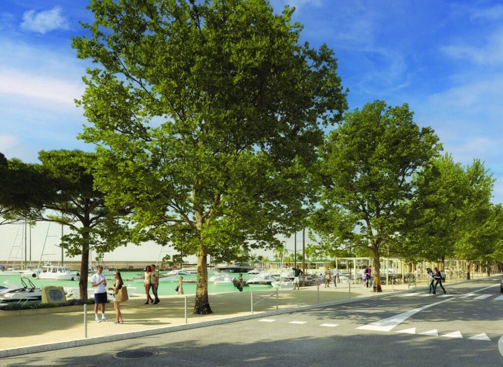 An illustration of what the future port of Golfe-Juan will be.