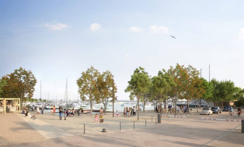 An illustration of what the future port of Golfe-Juan will look like.