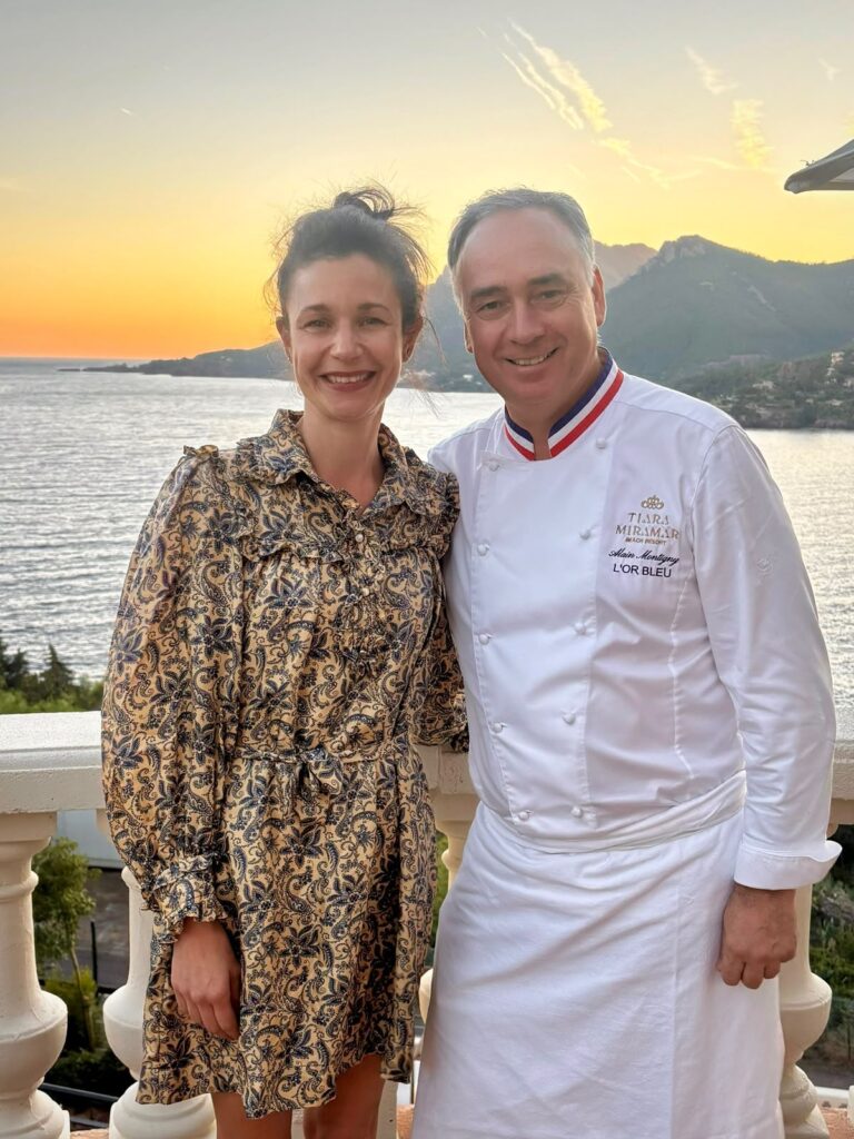 Chef Alain Montigny with Célia.