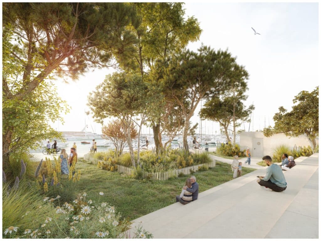 An illustration of what the future port of Golfe-Juan will be.