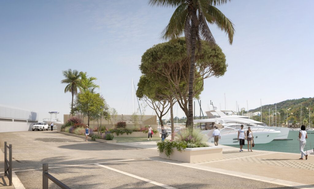 An illustration of what the future port of Golfe-Juan will look like.